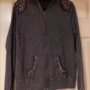 Lounge Chic Beaded Hoodie